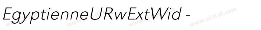 EgyptienneURwExtWid 字体转换 EgyptienneURwExtWid 字体转换